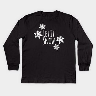 Let It Snow Kids Long Sleeve T-Shirt